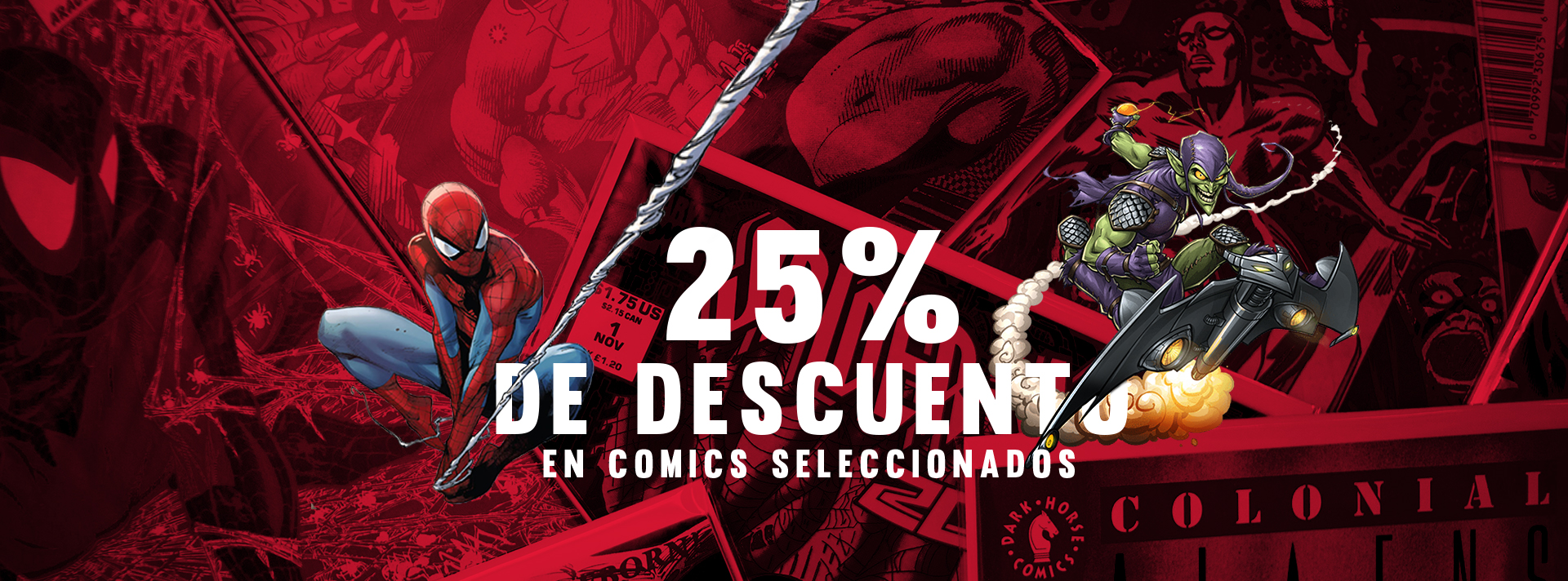 25% de descuento en comics seleccionados